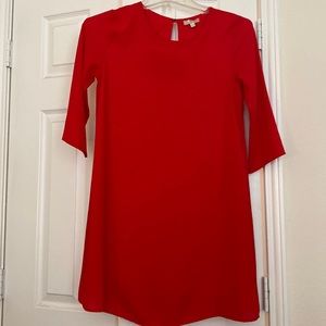 Lovely Red GB Dress with 3/4 sleeves Size Small
